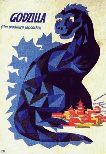 Carteles polacos Godzilla-19543